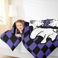 thumbnail image 4 of Manfei Cute Ghost Bedding Comforter Set,Happy Halloween Twin Comforter Sets,White Purple Black Bedding Set For Girl Kids,Luxury Bedroom Decor Reversible,2 Pieces, 4 of 8