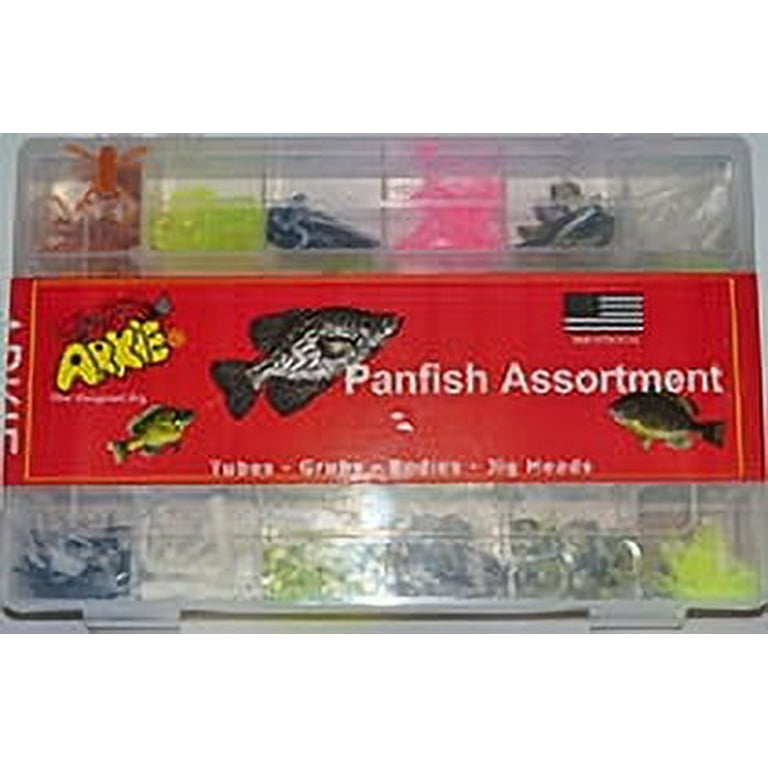 Arkie Lures Panfish Assorted Fishing Kit, 288 Pieces 