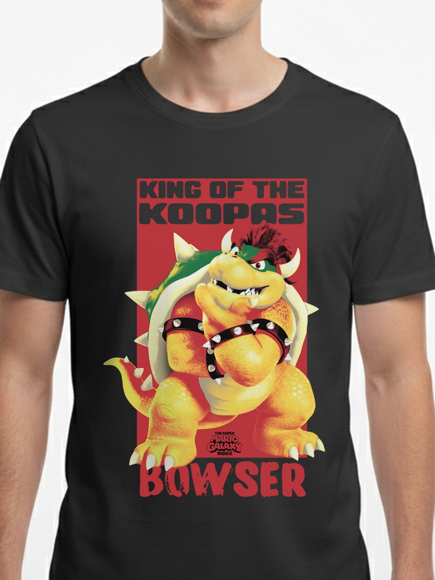 Super Mario, Men's & Big Men's Graphic Tee, Bowser, Sizes XS-3XL