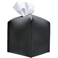 thumbnail image 4 of Tissue Box Cover Holder Square PU Leather Tissue Dispenser Box Roll Paper Extractive Tissue Dispenser Case Container for Bedroom Living Room Bathroom Pure Color, 4 of 8
