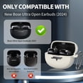 thumbnail image 2 of for Bose Ultra Open Earbuds Case Cover, Soft Silicone Case for Bose Ultra Open Ear Wireless Earbuds, Shockproof Protective Bose Open Ear Earbuds Case with Keychain, 2 of 7