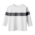 thumbnail image 4 of Agkizg Girls 3/4 Sleeve T-Shirt,Girls Summer Casual Blouse,Girls Solid Color 3/4 Sleeve Top Summer Layering Basic Round Neck Blouse Versatile Casual Shirt or Tee for 3-12 Years, 4 of 5