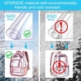 thumbnail image 4 of Mochila AGSDON - Mochila transparente para mujer, color rosa, 4 of 8