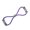 Purple, variant on NIBOLOG Elastic Resistance Band 8 Figure Shape Back Training Yoga Training Gym Fitness Gum Pull Up Assist Band Workout Equipment