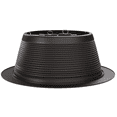 thumbnail image 6 of 6 Inch Black Stepped Baffle Trim with 725 Inch Goof Plastic Ring Use with PAR 30 PAR 38 R30 R40 BR30 BR40 Bulbs Replace Halo and Juno Light Covers (12), 6 of 11