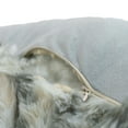 thumbnail image 6 of Home Soft Things Jaquard Faux Fur Bedrest Pillow - Grey - 20" x 18" x 17", 6 of 8