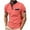 Pink, variant on Zylanna Men's Button Polo Shirts Tee, Crew Neck Summer Short Sleeve Solid Color Casual Pullover for Men Army Green Size M