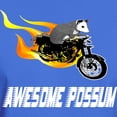 thumbnail image 3 of CafePress - Flaming Awesome Possum Dark T Shirt - Men's Classic Graphic Cotton T-Shirt, 3 of 4