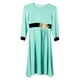 thumbnail image 5 of TH603 Vestido largo de niña musulmana Tela de seda de leche Burka Ropa de niña árabe (Verde 90), 5 of 5