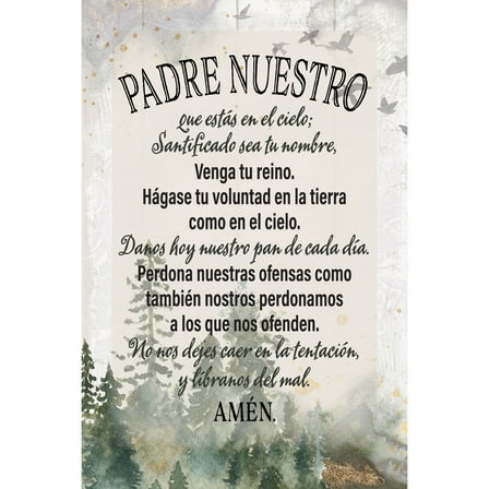 DEXSA Padre Nuestro Wood Plaque - 4" x 6"