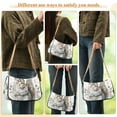 thumbnail image 5 of Grey Squirrel Women Handbags Shoulder Bag Cross Body Bag with Crossbody Strap Hobo Bags Chain Strap, 5 of 7