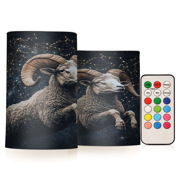 BZSMCE Flameless Candles LED Lights Cosmic Guardian Creativity Battery Candles