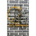 thumbnail image 3 of Queen Sense 20"x16" For Clevelands Sports Team Browns Helmet Go Browns Neon Sign Man Cave Handmade Neon Light 120CBHGB, 3 of 4
