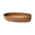 thumbnail image 5 of deevoka Wood Serving Tray Durable Dried Fruit Plate for Dresser Bathroom Dining Room 22cm, 5 of 9