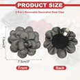 thumbnail image 2 of Decorative Shoe Clips, Removable Bow Clip Flower Rhinestone Charms for Women Dress High Heels Accessories, 2 of 5