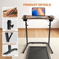 thumbnail image 6 of THAILE Treadmill Standing Desk for Walking Pads and Exercise Bikes, Height Adjustable Desk with Dual Cup Holders, 6 of 8