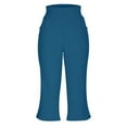 thumbnail image 6 of Kmdttou Capri Pants for Women 3/4 Pants High Waisted Loose Casual Oversized Drying Tight Elastic Comfortable Fitness Pants Yoga Pants, 6 of 9