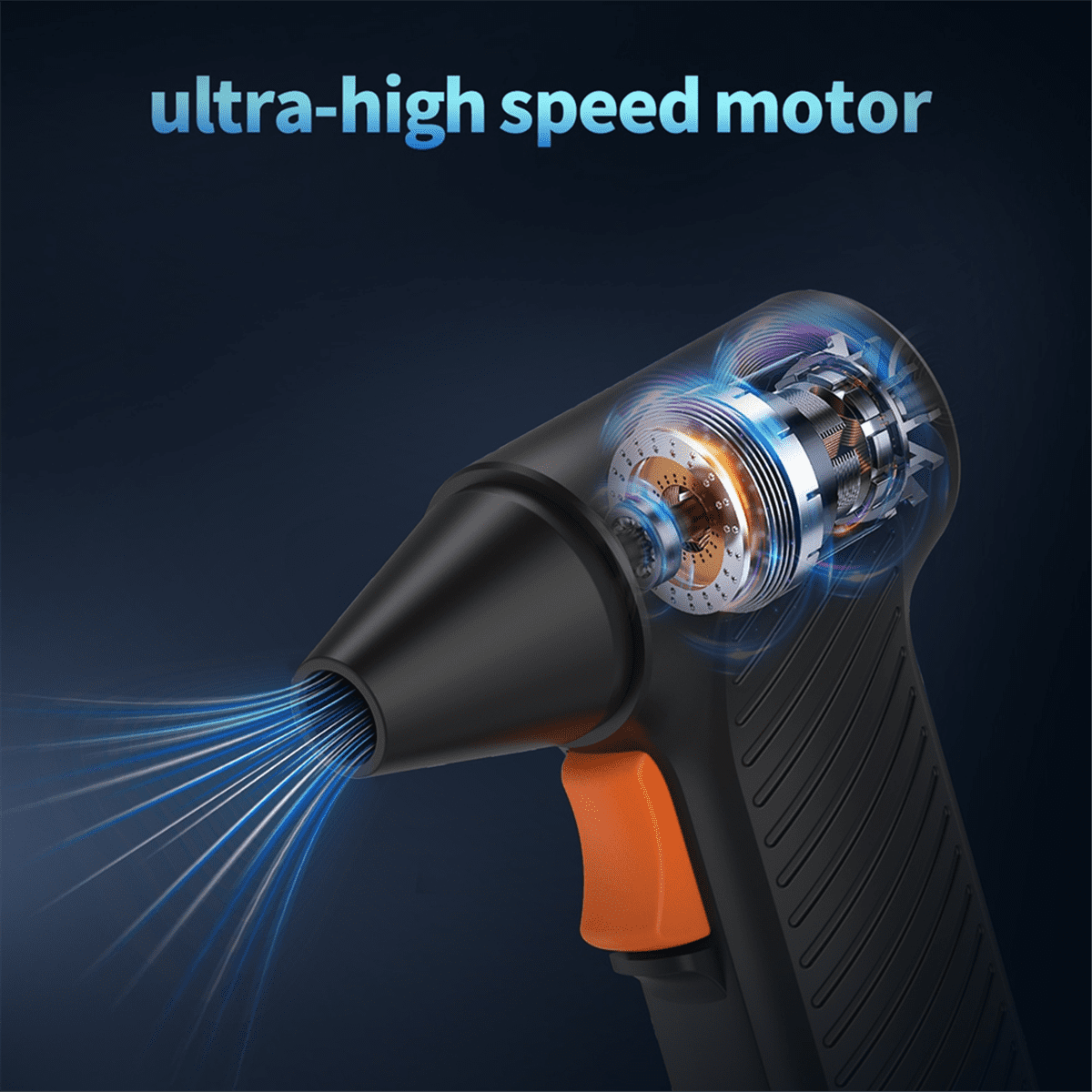 High-Speed Turbo 110,000 Rpm Brushless Violent Fan Handheld Rechargeable Outdoor Powerful Dusting Hair Dryer