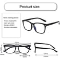 thumbnail image 2 of 2-Pack Progressive Multifocal Computer Glasses Women Men Blue Light Blocking Reading Glasses Spring Hinge Readers (2 Tortoise, 2.0), 2 of 5