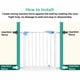 thumbnail image 3 of Ajuste A Presión Seguridad Para Bebés Escaleras Puerta Tornillos Pernos Llave Inglesa Fijaciones Repuestos Monstrate HA023259-00, 3 of 6