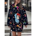 thumbnail image 3 of Nueva sudadera con capucha informal estilo minimalista callejero para mujer, vestido de cumpleaños a la moda, sudaderas con capucha 3d kadın kapşonlu tişört, 3 of 5
