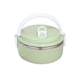 thumbnail image 2 of 700ml 1 Layer Round Food Lunch Box Stainless Steel Lunch Box Lunch Box Food Storage Box Childrens Lunch Box Hot Food, 2 of 8