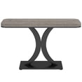thumbnail image 3 of Fnova Table Console Moderne de 40 Pouces, Table d'Entrée Étroite en Bois Industriel avec Base Géométrique, Table d'Accent pour Salon, Entrée, Vestibule, 3 of 9
