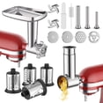 thumbnail image 1 of FavorKit Pasta Noodle Maker Attachment Set for KitchenAid Mixers Plus Hub Knob Screw Accessory Included Dough Sheet Roller, Spaghetti & Fettuccine Cu, 1 of 7