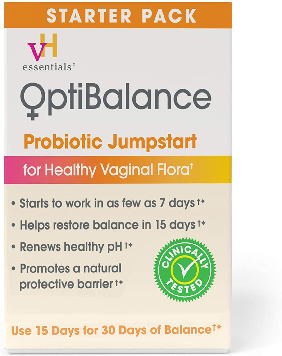 vH essentials OptiBalance Women's Probiotic Jumpstart