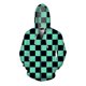 thumbnail image 1 of Colgante de letra de la suerte de circón azul marino del Golfo Pérsico, collar de cadena gruesa, cadena de clavícula para mujer, collar de suéter, joyería de modaPlata Deng Xun unisex, 1 of 2