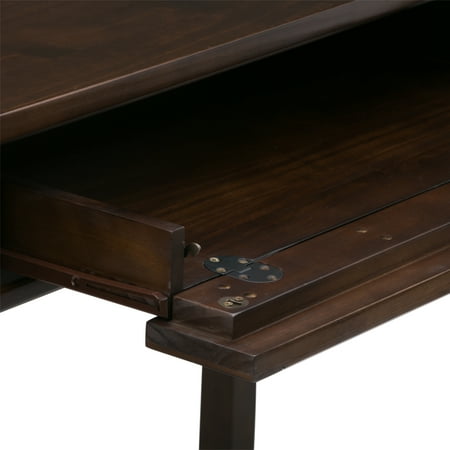 Simpli Home - Warm Shaker SOLID WOOD Transitional 48 inch Wide Writing Office Desk in - Tobacco Brown