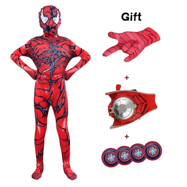 Disfraz de araña de hierro para niños, traje de licra, máscara adjunta, Cosplay, lejos de casa Fivean unisex