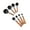 Black, variant on SDFGTstore 8Pcs Measuring Spoon Small Cup Tablespoon for Milk Powder, Fruit Powder