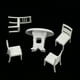 thumbnail image 5 of 5 Unids de Comedor Silla Modelo Conjunto 1:20 Casa Miniatura Mini Muebles de Juguete CUTICAT  Mesas y sillas en miniatura, 5 of 8