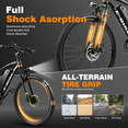 thumbnail image 4 of XKJ Electric Bike for Adults,26"Electric Bike,40+ Miles,7-Speed,20MPH by 750W(Peak) Motor Mountain Ebike,576Wh Internal Battery,Electric Bicycles for Commuting,Lightweight Ebike,UL2849, 4 of 9