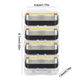 thumbnail image 2 of 4PCS Replacement Razor Blades Refill for Gillette Fusion Proglide(Black Yellow), 2 of 4