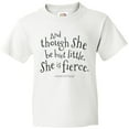 thumbnail image 3 of Inktastic Though She Be but Little Shakespeare Quote Youth T-Shirt, 3 of 5