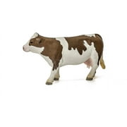 Schleich Farm World Simmental Cow Toy Figurine - Educational and Durable Farm Animal Toy Figure, Fun and Imaginative Play for Boys and Girls, Gift for Kids Ages 3+