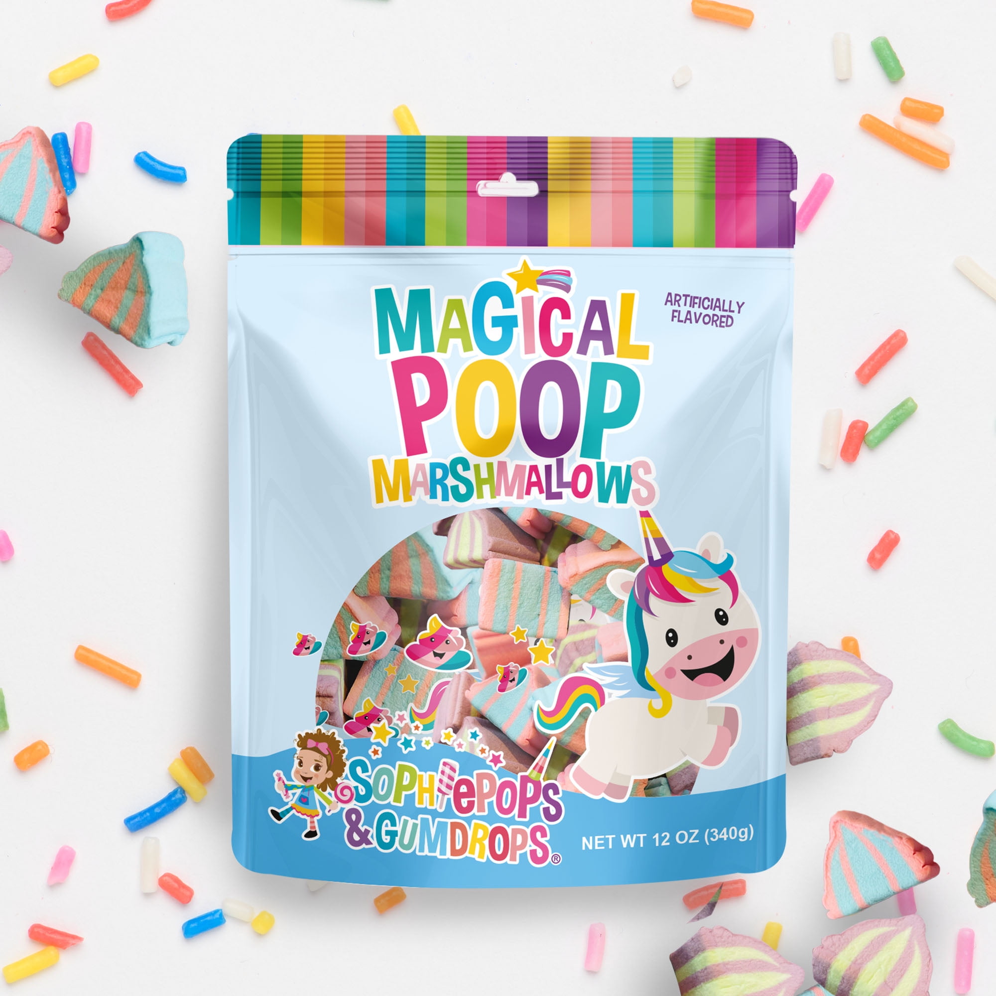 Magical Marshmallow Unicorn Poop, Sophiepops & Gumdrops, Gluten