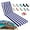 Blue White, variant on SDJPOI Outdoor Chaise Lounge Cushions, 72×21×3in Patio Chair Cushion for Pool & Beach(Khaki)