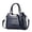 078-88Blue, variant on Medium Beige Glossy PU Leather Crocodile Pattern Crossbody Bag for Women Top Handle Purses for Women with Adjustable Shoulder Strap For Shopping Office Travel.