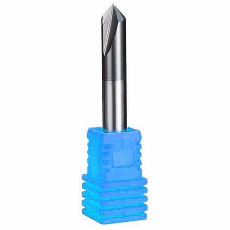 

6Mm Carbide Chamfer Mill 2 Flutes 90 Degree Hrc45 Cnc End Milling Cutter Bit