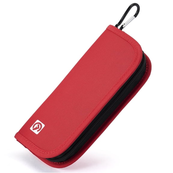 Insulin Travel Case - Rugged Medical Organizer with Elastic Bands, Mesh Pocket & Carabiner