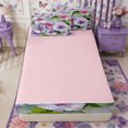 thumbnail image 4 of Manfei Watercolor Wildflower Zipper Full Size Comforter Sets with Fitted Sheet and 2 Pillowcases,Cottagecore Blossom Zipper Bedding Set,Reversible, 4 of 7