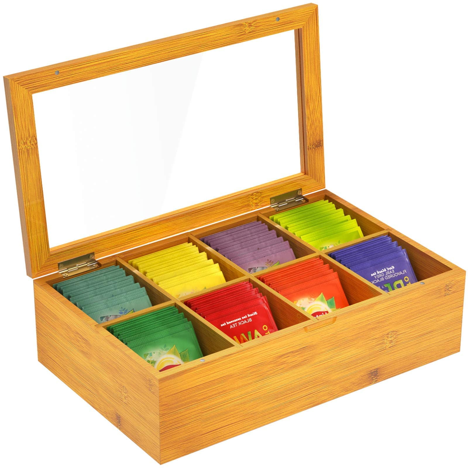 24 compartments Wholesale Wooden Tea Bag Chest 