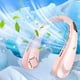 thumbnail image 1 of Especial de la Semana, Práctico ventilador pequeño para exteriores, miniventilador recargable por USB, sin hojas, para personas perezosas, con gran potencia de viento, para colgar en el cuello, 1 of 7