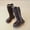 Brown, variant on NAISIBABY Girls Winter Boots, Side Zipper Non-Slip Waterproof Faux Fur Lined Kids Fashion Knee High Boots Brown 1(Big Kids)