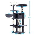 thumbnail image 2 of Cat Tree Hey-brother MPJ019-SG para gatos de interior, color gris ahumado, 2 of 9