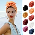 thumbnail image 1 of Fiudx Pañuelo de Moda para Mujer, Tejido de Algodón Suave, Diseño Cómodo y Elástico, Estilo Turbante Retro, Ideal para Trenzas y Coletas Altas, Versátil para Uso Diario, Elegante para Quimioterapia y, 1 of 7