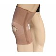 thumbnail image 1 of Alpha Medical Open Patella Compression Support Knee Brace Sleeve With Anti-Roll Support Stays – Knee Stabilizer – Knee Pain Relief (X-Small Black), 1 of 4